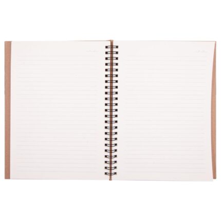 BASINEVLERİ KRAFT SPİRALLİ TARİHSİZ DEFTER (15X21 CM) - media-librarygloh4r9hn50jcfSs7HU