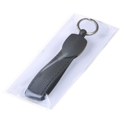 DÜZPELİT SİYAH METAL - DERİ ANAHTARLIK - media-librarynp9akhbfr4albKeb7KM