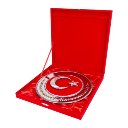 HİLAL YUVARLAK BAYRAK PLAKET - media-librarysl6vbvknmnk60fiFD5I